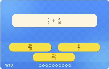 Fractions : additions niv 2
