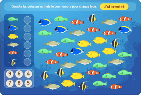 Compte les poissons niv 2 