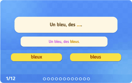 Le pluriel des mots en 