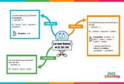 Les noms féminins en [é], [té], [tié] - Vidéo pédagogique interactive - CE2, CM1, CM2 à 6ème