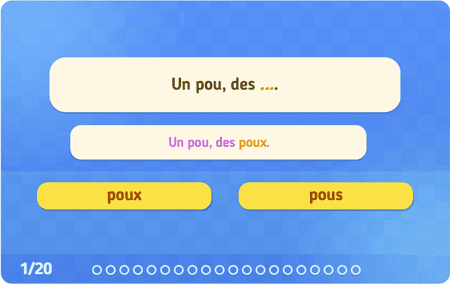 Le pluriel des mots en 
