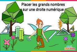 Placer les grands nombres sur une droite numérique - Ce2 - Cm1 - Cm2 - Vidéo La Fée des Maths