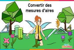 Convertir des mesures d'aires - Ce2 - Cm1 - Cm2 - 6ème - Vidéo La Fée des Maths