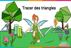 Tracer des triangles - Ce2 - Cm1 - Cm2 - 6ème - Vidéo La Fée des Maths