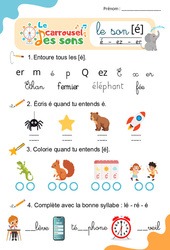 Le son [è] è, ê, ai, et - GS - CP - CE1 - Phonologie - Lecture -  Le carrousel des sons