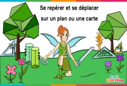 Se repérer et se déplacer sur un plan ou une carte - Ce2 - Cm1 - Cm2 - 6ème - Vidéo La Fée des Maths