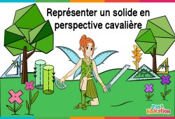 Représenter un solide en perspective cavalière - Ce2 - Cm1 - Cm2 - 6ème - Vidéo La Fée des Maths