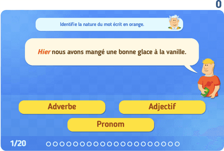 Les natures des mots niv 2 