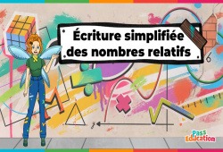 Ecriture simplifiée des nombres relatifs - 5ème - 4ème - 3ème - Vidéo - La Fée des Maths