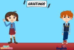 Greetings - Vocabulaire - Vidéo interactive - Apprends l'anglais avec Kelly and James