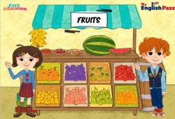 Fruits - Vocabulaire - Vidéo interactive - Apprends l'anglais avec Kelly and James