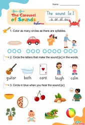 Le son [a:] a ar al au, Phonologie anglaise, Carousel of Sounds, Vidéo interactive + Fiche