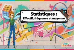 Effectif, fréquence et moyenne - Statistiques, 5ème, 4ème, 3ème, Vidéo, La Fée des Maths