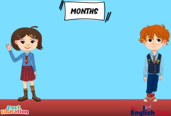 Months, Vocabulaire, Vidéo interactive, Apprends l’anglais avec Kelly and James