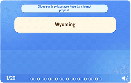 Où est l'accent tonique ? (Etats des USA)