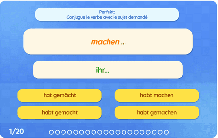 Perfekt : Schwache Verben