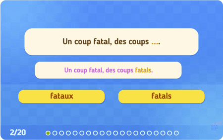 Le pluriel des mots en 