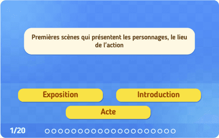 Le lexique théâtral niv 2