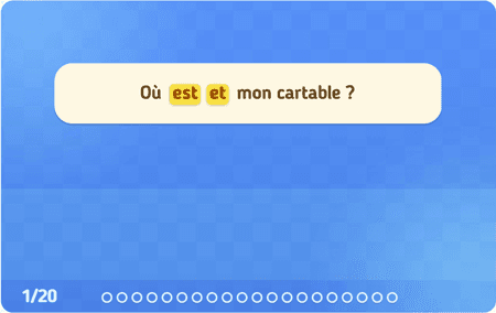 Homophones : et/est 