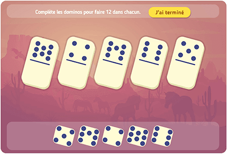 Complète les dominos niv 4 