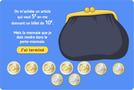 Rendre la monnaie niv 1 