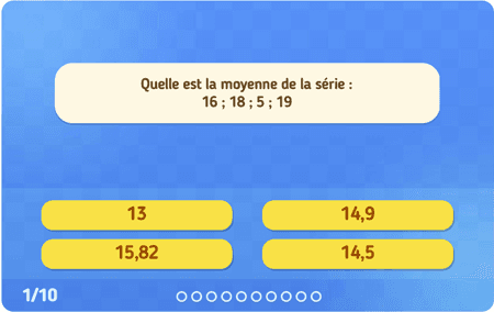 Les moyennes niv 1