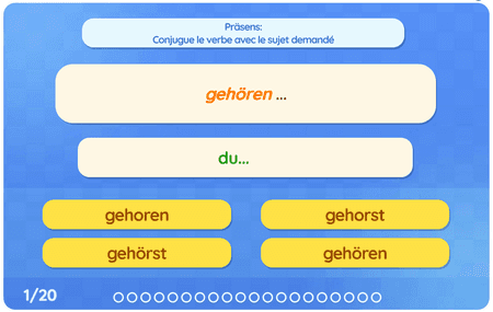 Präsens : Schwache Verben