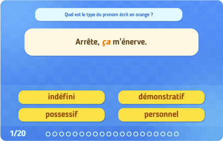Les types de pronoms