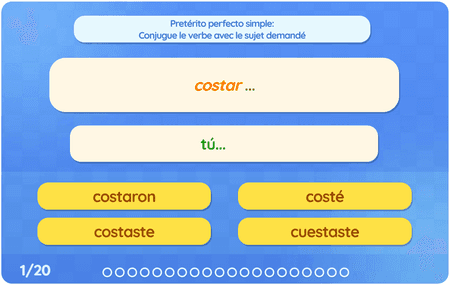 Pretérito perfecto simple : Verbos irregulares