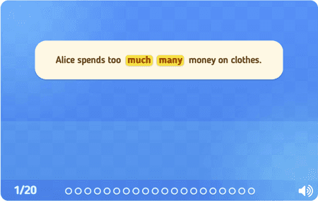 Many or much?