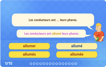 Les accords des participes niv 1 