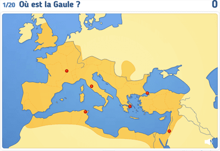 Carte : L'Empire romain au début du IIe s.