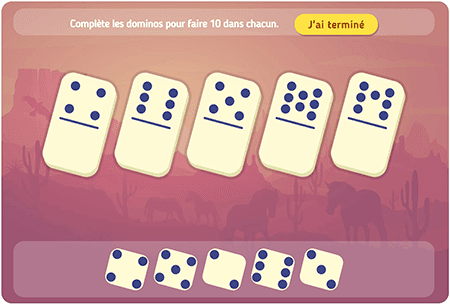 Complète les dominos niv 3 