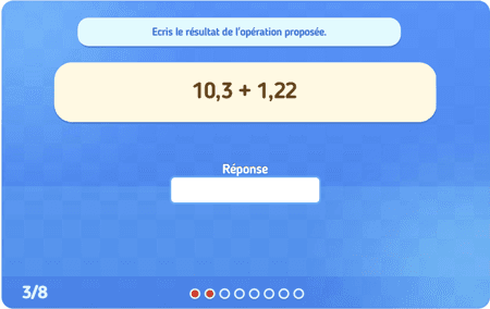 Les décimaux niv 03 : additions 