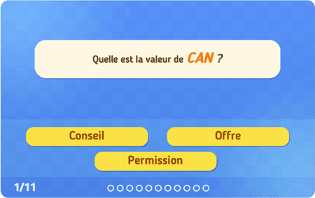 Valeur des auxiliaires modaux lvl1