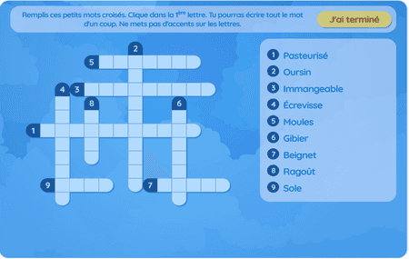 Food lvl 3 (crosswords)