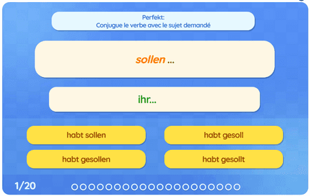 Perfekt : Modalverben