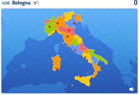Regioni e città dell'Italia