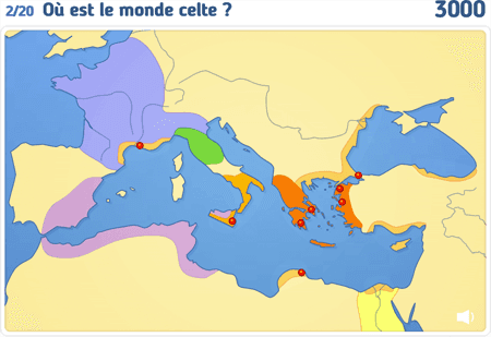 Carte : le monde grec
