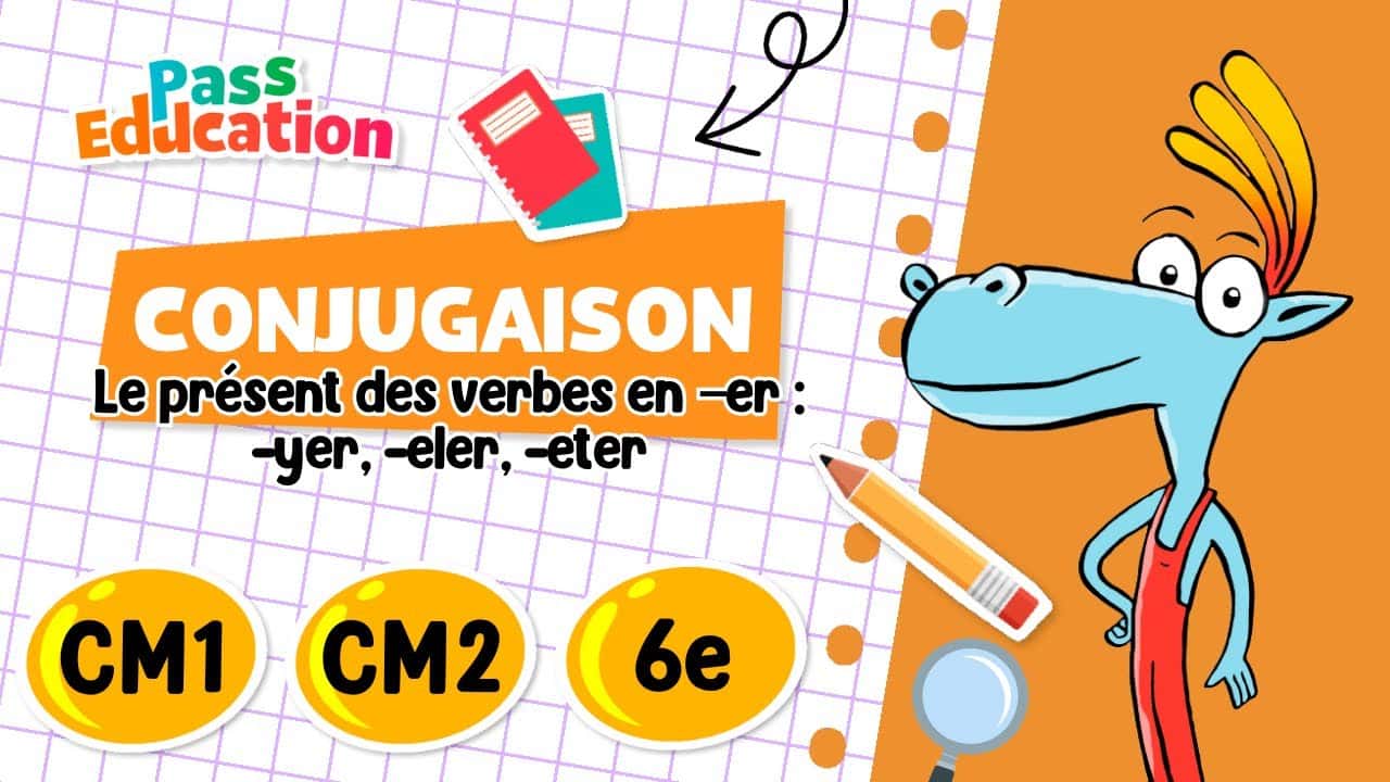 Le présent des verbes en, er : -yer, -eler, -eter