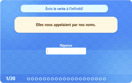 Quel est l'infinitif ? niv 2 