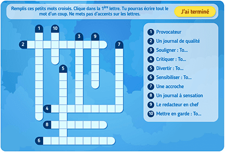 Analysis: press article (crosswords)