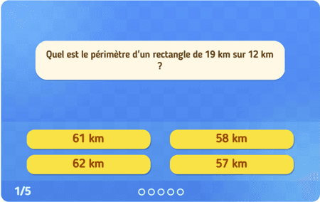 Le périmètre d'un rectangle 