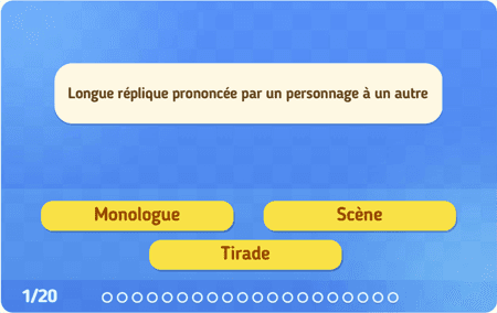 Le lexique théâtral niv 1