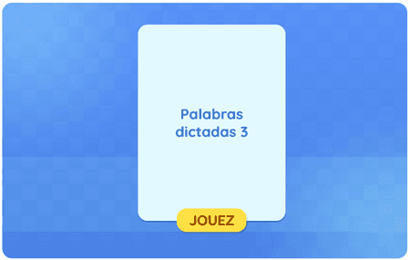 Palabras dictadas 3