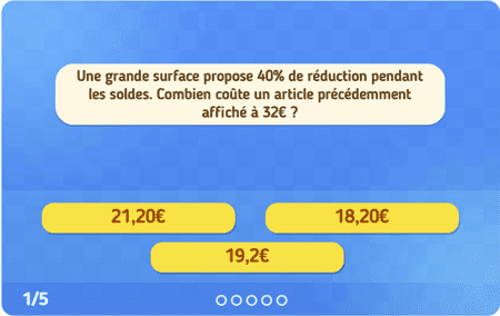 Problèmes de pourcentages niv 2