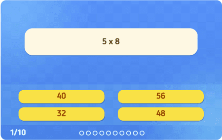 Multiplications : Tables de 6, 7, 8 