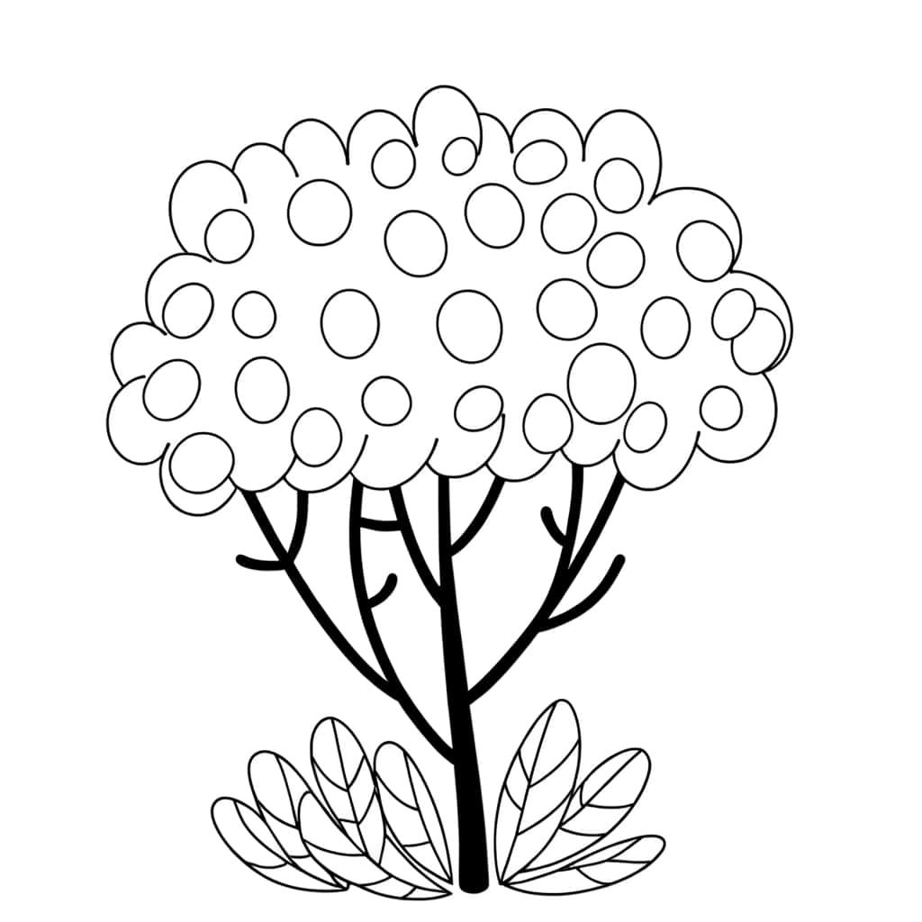 Buisson à colorier