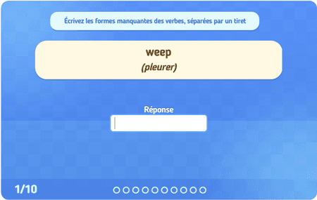 Irregular verbs Preterit & participe lvl 3