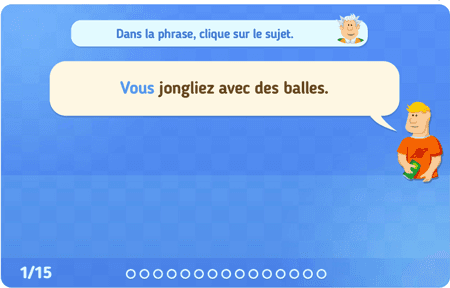 Où est le sujet ? niv 1 